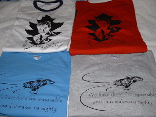 Fan-designed T-shirts